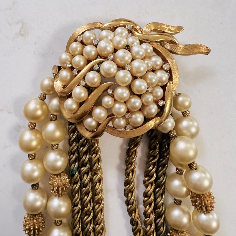 Statement Vintage multi strand estate jewelry